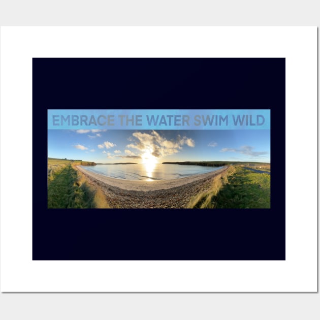 "Embrace the Water, Swim Wild" Wall Art by Insights Scotland